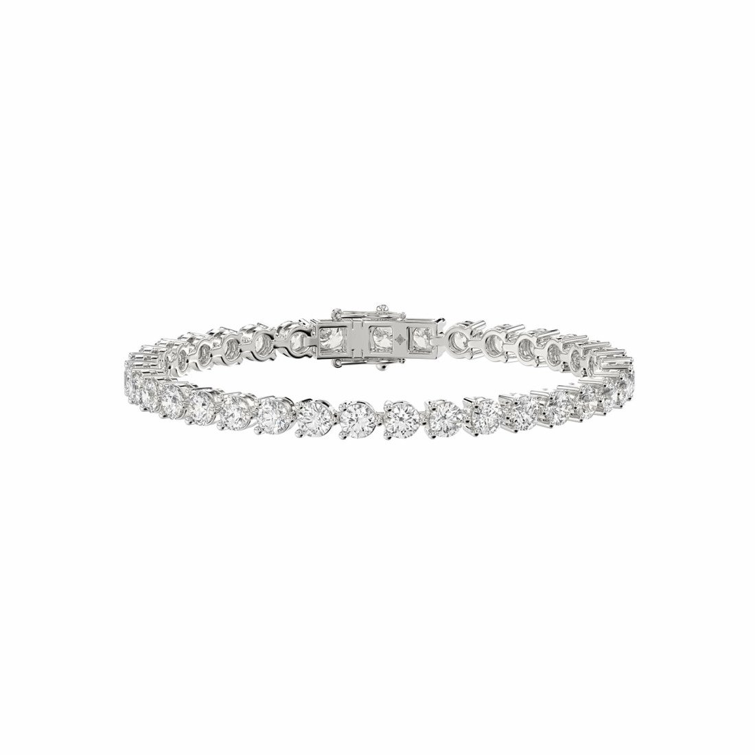 Diamond tennis bracelet in white gold