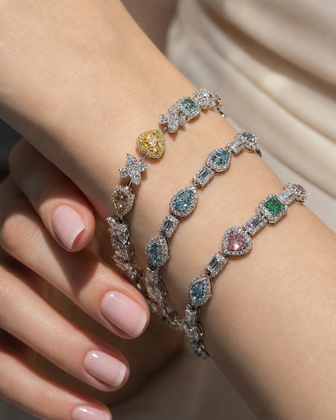 Rainbow Gemstone Bracelets: A Spectrum of Luxury